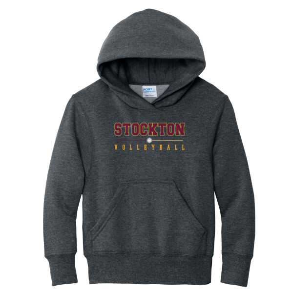 Stockton Volleyball 2026 Logo 1 - Youth Core Fleece Pullover Hooded Sweatshirt Thumbnail