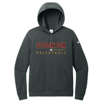 Stockton Volleyball 2026 Logo 1 - Women's Club Fleece Sleeve Swoosh Pullover Hoodie Thumbnail
