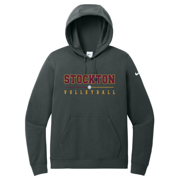 Stockton Volleyball 2026 Logo 1 - Women's Club Fleece Sleeve Swoosh Pullover Hoodie Thumbnail