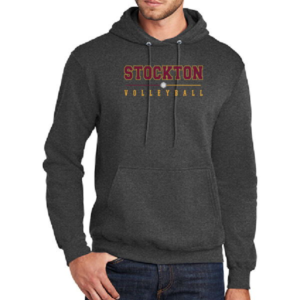 Stockton Volleyball 2026 Logo 1 - Tall Core Fleece Pullover Hooded Sweatshirt Thumbnail