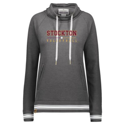 Stockton Volleyball 2026 Logo 1 - Women's All-American Fleece Funnel Neck Sweatshirt Thumbnail