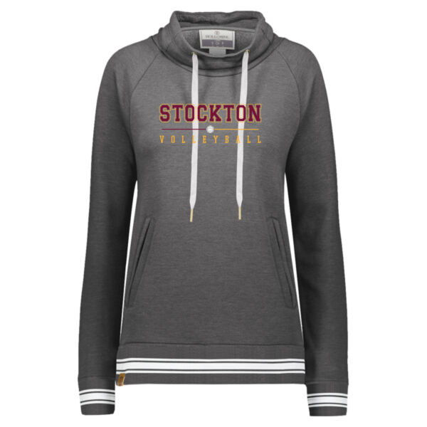Stockton Volleyball 2026 Logo 1 - Women's All-American Fleece Funnel Neck Sweatshirt Thumbnail