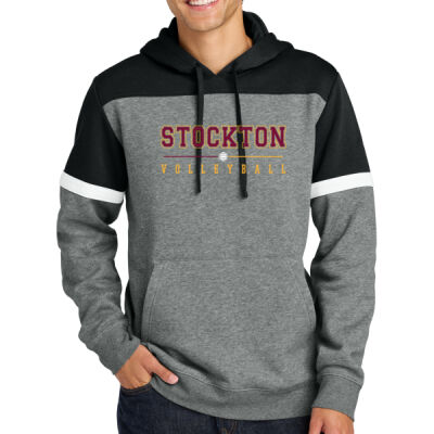 Stockton Volleyball 2026 Logo 1 - Drive Fleece Colorblock Hoodie Thumbnail