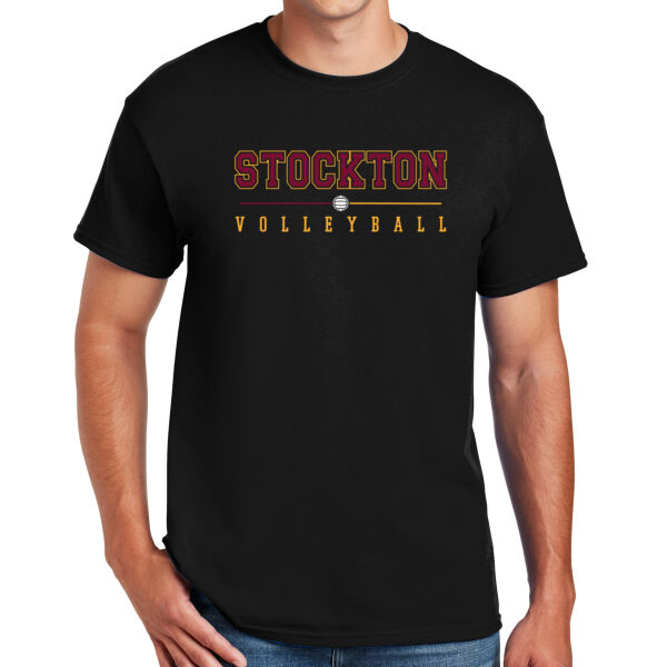 Stockton Volleyball 2026 Logo 1 - DryBlend ® 50 Cotton/50 Poly T Shirt Thumbnail