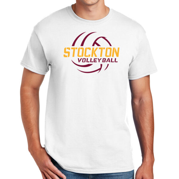 Stockton Volleyball 2026 Logo 2 - DryBlend ® 50 Cotton/50 Poly T Shirt Thumbnail