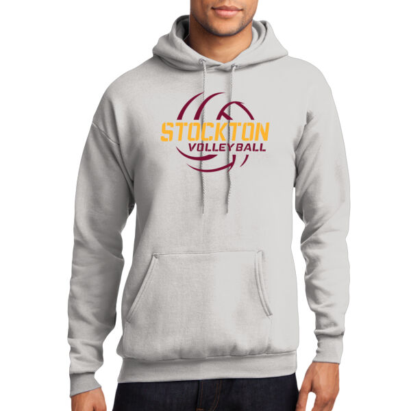 Stockton Volleyball 2026 Logo 2 - Core Fleece Pullover Hooded Sweatshirt Thumbnail
