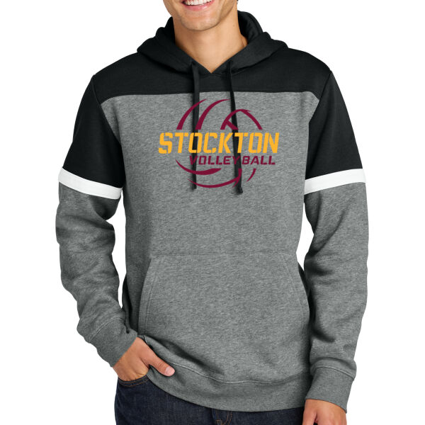 Stockton Volleyball 2026 Logo 2 - Drive Fleece Colorblock Hoodie Thumbnail