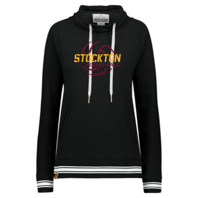 Stockton Volleyball 2026 Logo 2 - Women's All-American Fleece Funnel Neck Sweatshirt Thumbnail