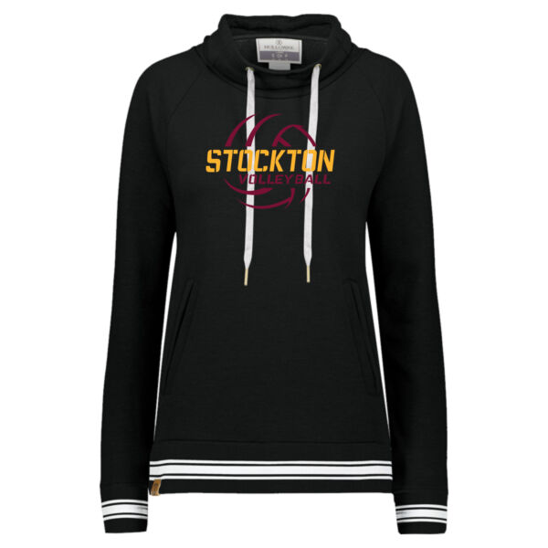 Stockton Volleyball 2026 Logo 2 - Women's All-American Fleece Funnel Neck Sweatshirt Thumbnail