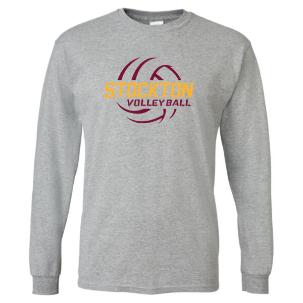 Stockton Volleyball 2026 Logo 2 - DryBlend® 50/50 Long Sleeve T-Shirt Thumbnail