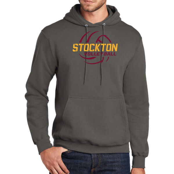 Stockton Volleyball 2026 Logo 2 - Tall Core Fleece Pullover Hooded Sweatshirt Thumbnail