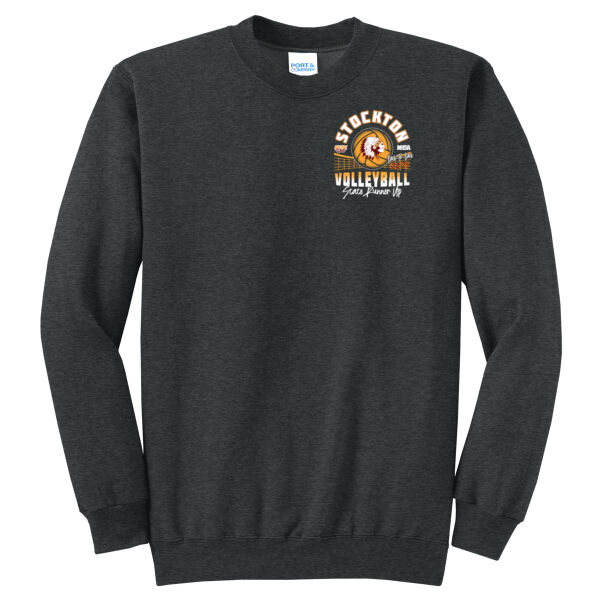 Stockton Volleyball 2026 Logo 3 - Core Fleece Crewneck Sweatshirt Thumbnail