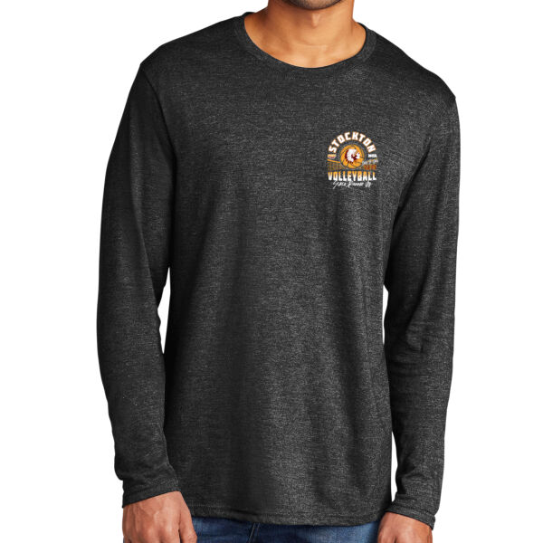 Stockton Volleyball 2026 Logo 3 - Tri Blend Long Sleeve Tee Thumbnail