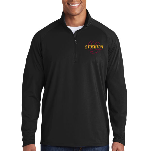 Stockton Volleyball 2026 Logo 2 - Sport Wick ® Stretch 1/4 Zip Pullover Thumbnail