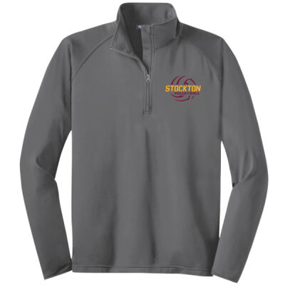 Stockton Volleyball 2026 Logo 2 - Tall Sport Wick ® Stretch 1/4 Zip Pullover Thumbnail