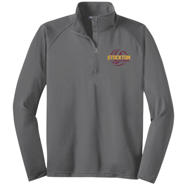 Stockton Volleyball 2026 Logo 2 - Tall Sport Wick ® Stretch 1/4 Zip Pullover Thumbnail